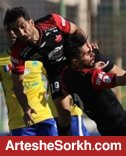 برخورد مهاجمان پرسپولیس در محوطه جریمه حریف