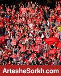 هواداران رشتی پرسپولیس در ترافیک/ شاگردان دایی با بازوبند مشکی به میدان می روند