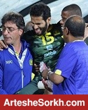 سوغات بازی پرسپولیس برای عربستانی ها/رباط صلیبی مهاجم النصر پاره شد + عکسها