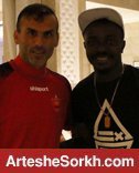 منشا در اردوی پرسپولیس حاضر شد