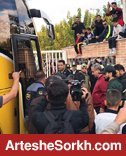اجازه پیاده شدن بازیکنان پرسپولیس از اتوبوس صادر نشد!