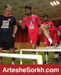تمرین بعداز ظهر سرخپوشان با بدنسازی انجام شد
