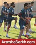 تمرین سبک سرخپوشان پیش از دیدار با شهرخودرو