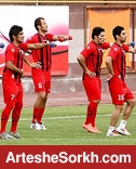 گزارش تمرين امروز پرسپوليس/حضور کریمی و کلاه کج