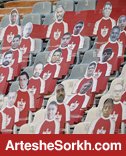 ماکت هواداران قهرمان ایران در بازی فینال آسیا