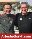 خوش وبش برانکو و کواچ در حاشیه تمرین پرسپولیس و بایرن مونیخ + عکس
