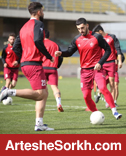 تمرین اختصاصی دو پرسپولیسی در روز ریکاوری سرخپوشان