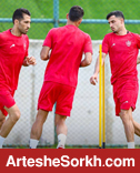 فشار سنگین در تمرین نوبت صبح امروز پرسپولیس