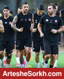 حضور بازیکنان آکادمی پرسپولیس در تمرین تیم بزرگسالان